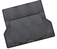 Thumbnail for ALUMINIUM LOOK 1-Piece Boot Mat - BLACK [Rubber/Aluminium Look]