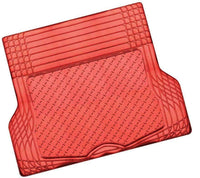 Thumbnail for ALUMINIUM LOOK 1-Piece Boot Mat - RED [Rubber/Aluminium Look]