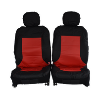 Thumbnail for Universal El Toro Series Ii Front Seat Covers Size 30/35 | Black/Red