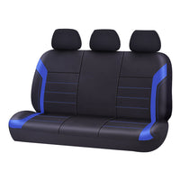 Thumbnail for Universal Ultra Light Neoprene Rear Seat Covers Size 06/08H | Black/Blue