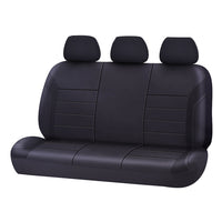 Thumbnail for Universal Ultra Light Neoprene Rear Seat Covers Size 06/08H | Black/Black