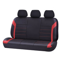 Thumbnail for Universal Ultra Light Neoprene Rear Seat Covers Size 06/08H | Black/Red