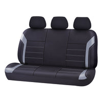 Thumbnail for Universal Ultra Light Neoprene Rear Seat Covers Size 06/08H | Black/Grey