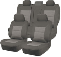 Thumbnail for Seat Covers for TOYOTA HIACE CREW VAN LWB 02/2019 -ON 2 ROWS PREMIUM GREY