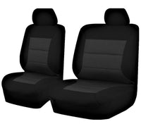 Thumbnail for Seat Covers for MAZDA BT-50 B22P/Q-B32P/Q UP SERIES 10/2011 ? 2015 SINGLE CAB CHASSIS FRONT BUCKET + _ BENCH BLACK PREMIUM