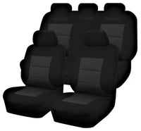 Thumbnail for Seat Covers for MAZDA BT-50 B22P/Q-B32P/Q UP SERIES 10/2011 ? 08/2015 DUAL CAB FR BLACK PREMIUM