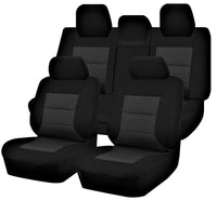 Thumbnail for Seat Covers for TOYOTA CAMRY ASV50R 12/2011 - 12/2017 4 DOOR SEDAN FR BLACK PREMIUM