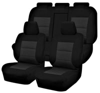 Thumbnail for Seat Covers for TOYOTA COROLLA ZRE182R 10/2012 - 05/2018 5 DOOR HATCH FR BLACK PREMIUM