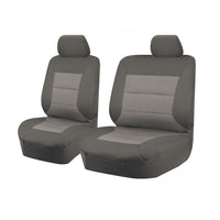 Thumbnail for Seat Covers for ISUZU D-MAX 06/2012 - 2016 SINGLE CAB CHASSIS UTILITY FRONT BUCKET + _ BENCH GREY PREMIUM