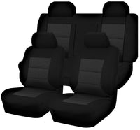 Thumbnail for Seat Covers for FORD FALCON FG SERIES 05/2008 - 2016 4 DOOR SEDAN FR BLACK PREMIUM