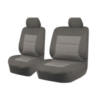 Thumbnail for Seat Covers for TOYOTA LANDCRUISER 70 SERIES VDJ 05/2007 - ON SINGLE / DUAL CAB FRONT BUCKET + _ BENCH GREY PREMIUM