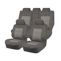 Thumbnail for Seat Covers for MITSUBISHI OUTLANDER ZJ.ZK, ZL SERIES 11/2012 - 07/2021 4X4 SUV/WAGON 5 SEATERS FR GREY PREMIUM