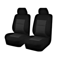 Thumbnail for Seat Covers for FORD RANGER PX - PXII SERIES 10/2011 - ON SINGLE / SUPER / DUAL CAB FRONT 2 BUCKETS BLACK PREMIUM