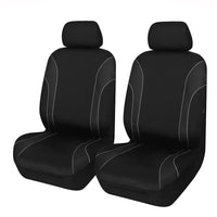 Thumbnail for Universal Strident Front Seat Covers Size 30/35 | Grey Piping