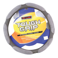 Thumbnail for Arizona Steering Wheel Cover With Plush Suede Grips - Grey