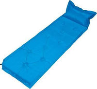 Thumbnail for Trailblazer 9-Points Self-Inflatable Polyester Air Mattress With Pillow - BLUE