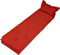 Thumbnail for Trailblazer 9-Points Self-Inflatable Polyester Air Mattress With Pillow - RED