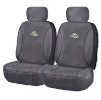 Thumbnail for Seat Covers for MITSUBISHI TRITON ML-MN SERIES 06/ 2006 ? 2015 SINGLE / DUAL CAB UTILITY FRONT 2X BUCKETS CHARCOAL TRAILBLAZER