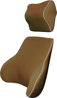 Thumbnail for Memory Foam Lumbar & Neck Cushion Mocha