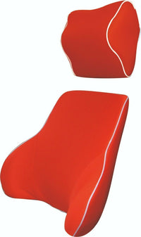 Thumbnail for Memory Foam Lumbar & Neck Cushion Red