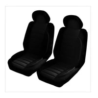 Thumbnail for Universal Comfort Plus Front Seat Covers Size 30/35 | Black