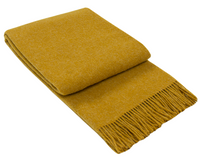 Thumbnail for Brighton Throw - 100% NZ Wool - Mustard