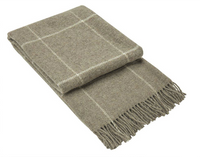 Thumbnail for Brighton Throw - 100% NZ Wool - Beige Striped