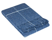 Thumbnail for Brighton Throw - 100% NZ Wool -  Navy Stripe