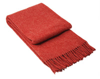 Thumbnail for Brighton Throw - 100% NZ Wool -  Cherry