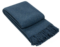 Thumbnail for Brighton Throw - 100% NZ Wool - Navy