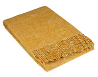 Thumbnail for Cambridge Throw - 100% NZ Wool -  Mustard