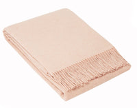 Thumbnail for Oxford Throw - Merino Wool Blend - Blush