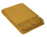 Thumbnail for Oxford Throw - Merino Wool Blend - Mustard