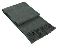 Thumbnail for Paddington Throw - Fine Wool Blend - Dark Grey