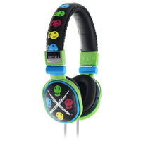 Thumbnail for Moki Popper - Skull Black soft cushioned premium DJ Style headphone