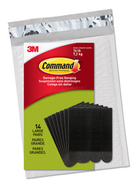 Thumbnail for Command Large Picture Hanging Strips Value Pack, 14 Pairs, Black, PH206BLK-14NA