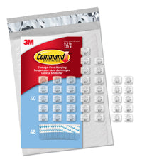 Thumbnail for Command CL806-45NA Mini Light, 54 Strips (Easy to Open Packaging), 45 Clips, Clear