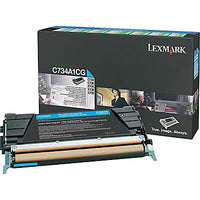 Thumbnail for LEXMARK C734A1CG CYAN TONER PREBATE YIELD 6000 PAGES FOR C734 C736