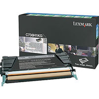 Thumbnail for LEXMARK C736H1KG BLACK TONER PREBATE YIELD 10000 PAGES FOR C736