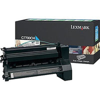 Thumbnail for LEXMARK C7700CH CYAN TONER RETURN PROGRAM YIELD 10000 PAGES FOR C772