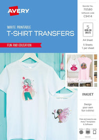 Thumbnail for Avery Inspired T-Shirt Transfer - clear transfer sheets - 5 sheets