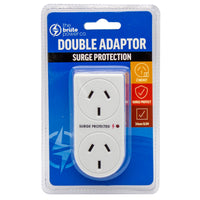 Thumbnail for THE BRUTE POWER CO. Double Adaptor - Vertical + Surge Protection