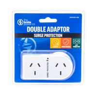 Thumbnail for THE BRUTE POWER CO. Double Adaptor - Flat Left + Surge Protection