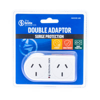 Thumbnail for THE BRUTE POWER CO. Double Adaptor - Flat Right + Surge Protection