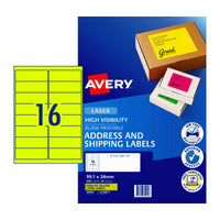 Thumbnail for AVERY LaserLabel Yl L7162FY 16Up Pack of 25