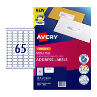 Thumbnail for AVERY Label J8651R 65Up Pack of 25