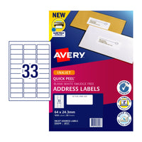 Thumbnail for AVERY IP Label QP J8157 33Up Bx50
