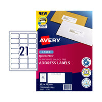 Thumbnail for AVERY Laser Label QP L7160 21Up Pack of 100