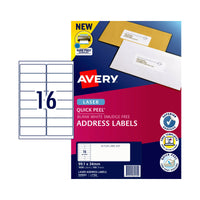 Thumbnail for AVERY Laser Label QP L7162 16Up Pack of 100