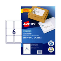 Thumbnail for AVERY Laser Label Shp L7166 6Up Pack of 100